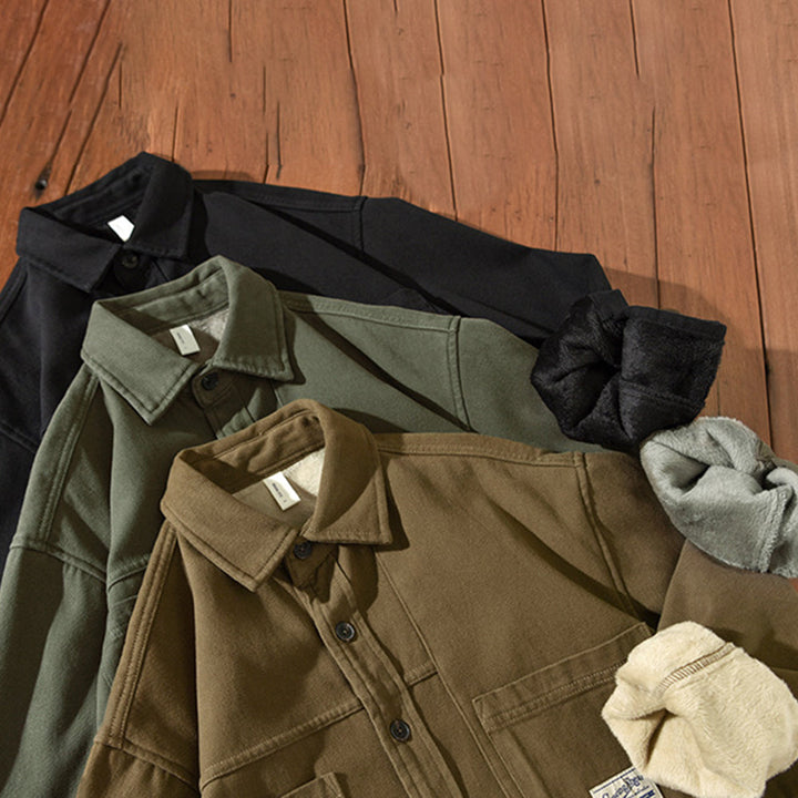 Camicia Cargo in Pile Uomo Enzo – foto 8