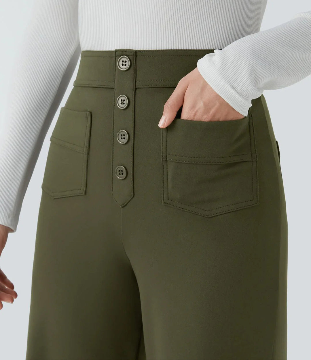 Pantaloni Elasticizzati Comodi Jade – foto 3