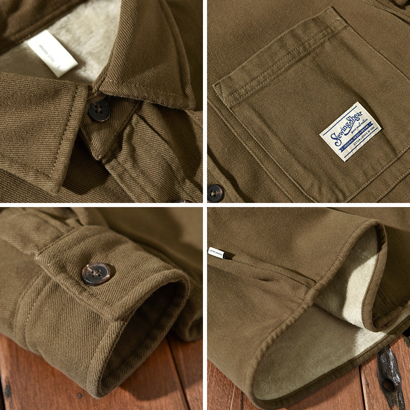 Camicia Cargo in Pile Uomo Enzo – foto 9
