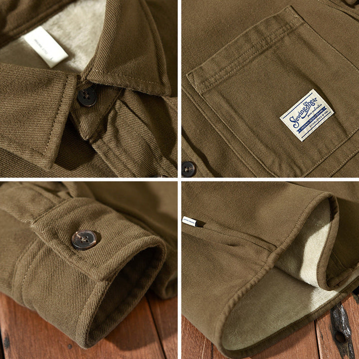 Camicia Cargo in Pile Uomo Enzo – foto 9