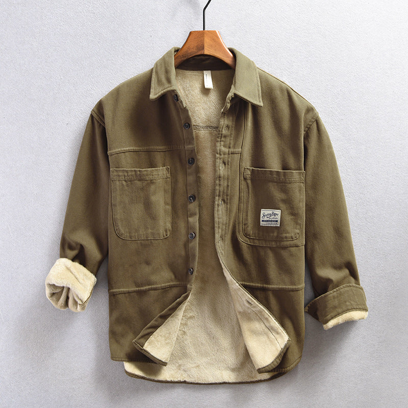 Camicia Cargo in Pile Uomo Enzo – foto 4
