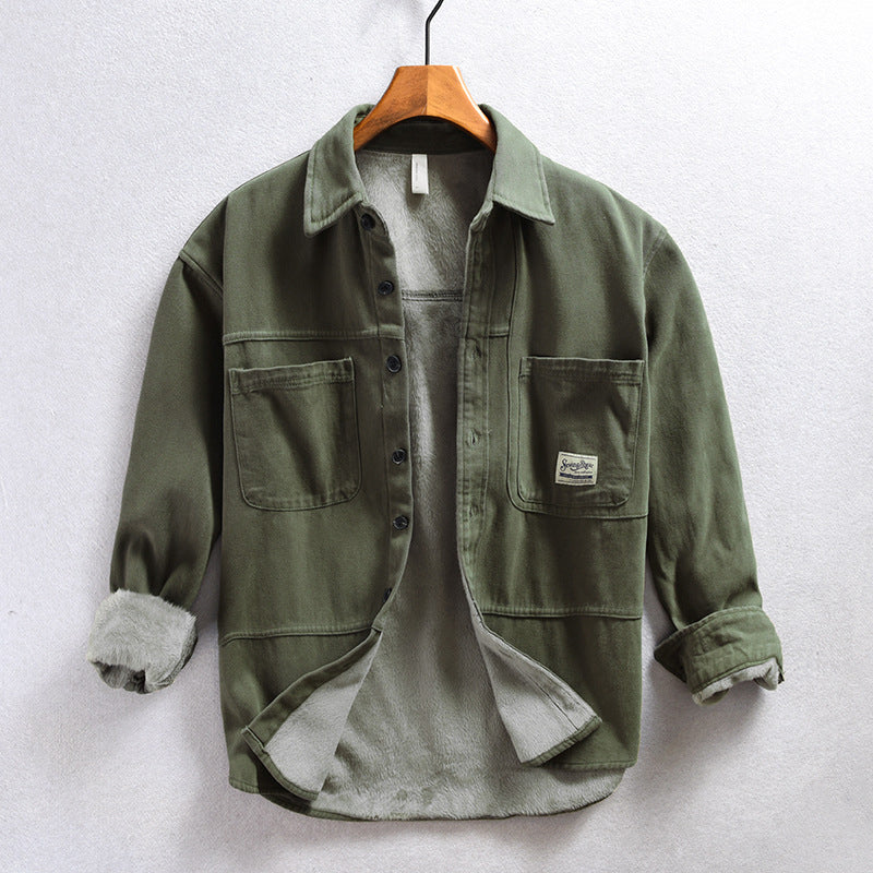 Camicia Cargo in Pile Uomo Enzo – foto 5