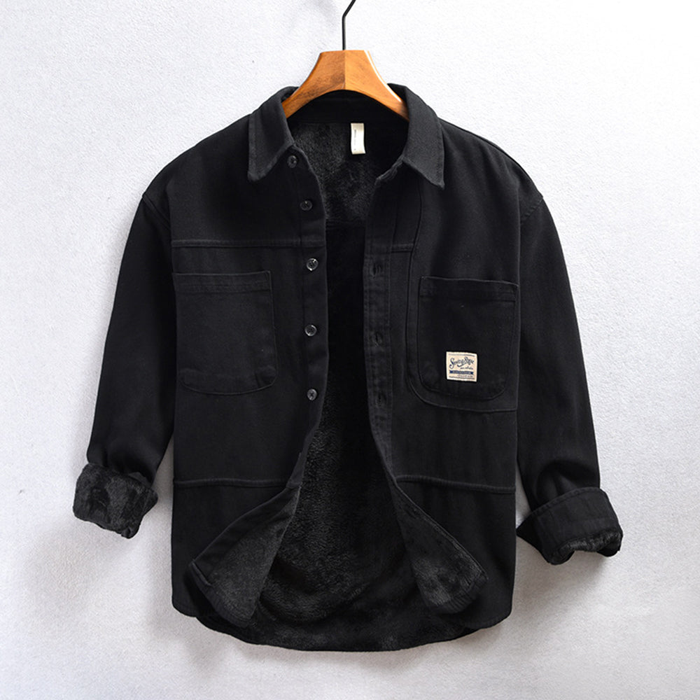 Camicia Cargo in Pile Uomo Enzo – foto 3