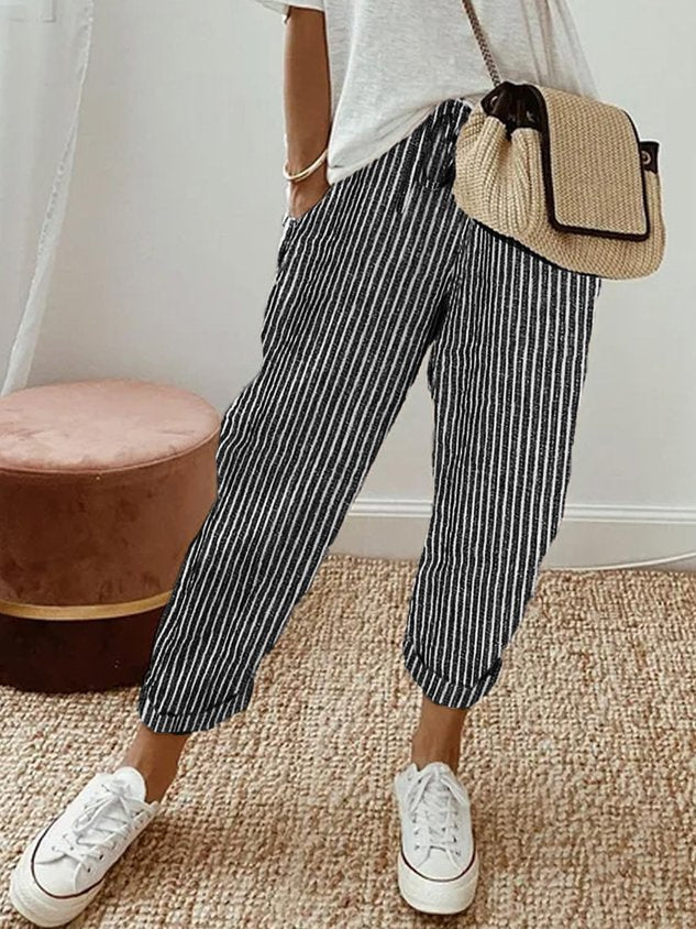 Elegante Pantalone Comodo Fluido