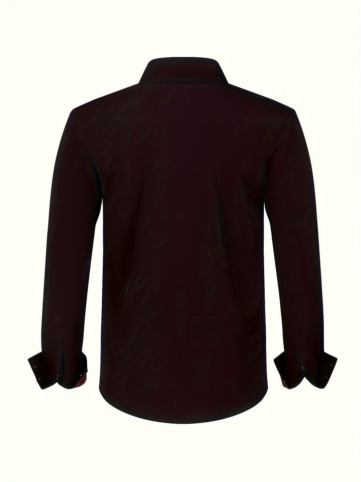 Camicia Leggera con Contrasti Uomo Amedeo – foto 10