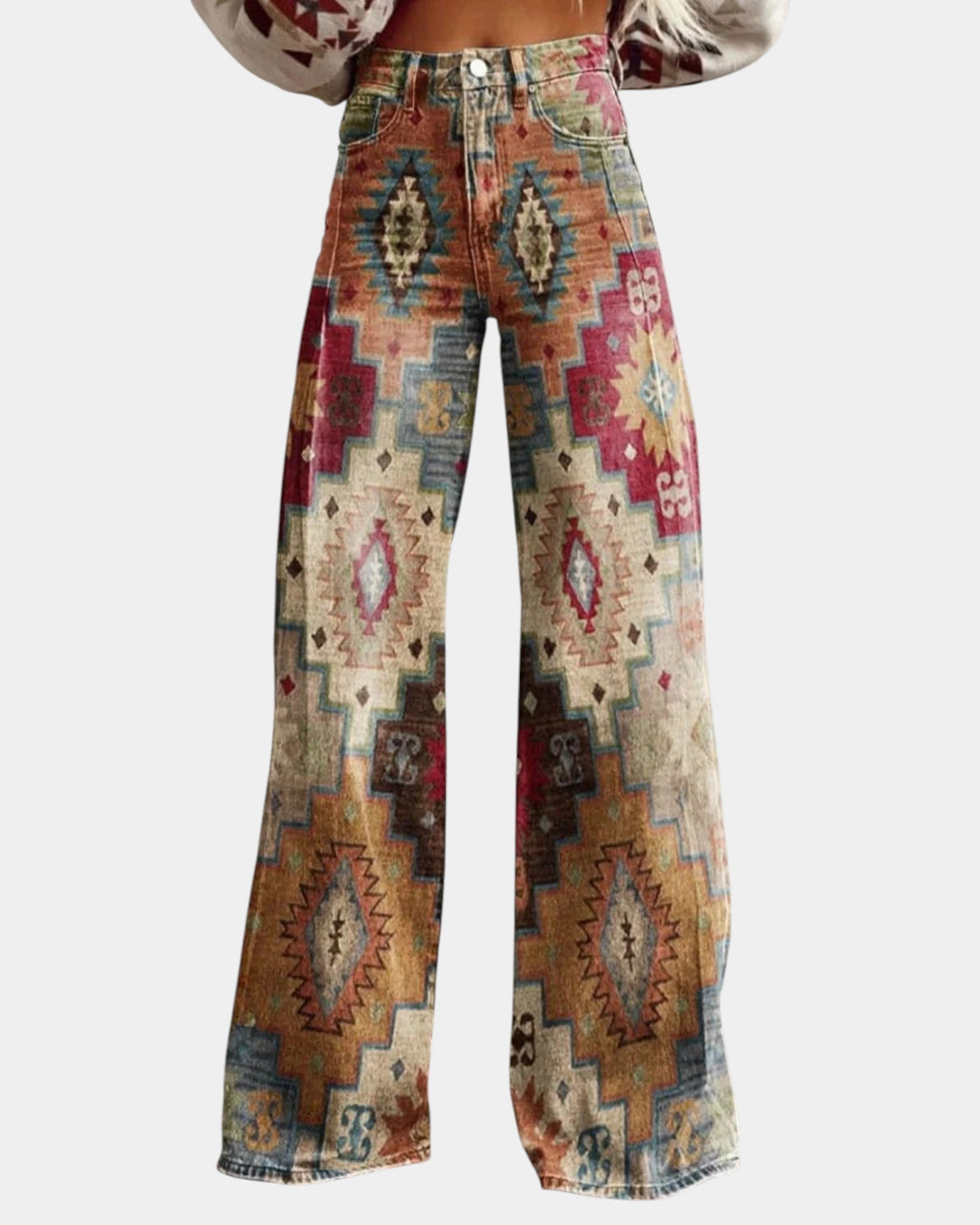 Pantaloni Retrò Eleganti Tessa Marrone – Bottega Moretti