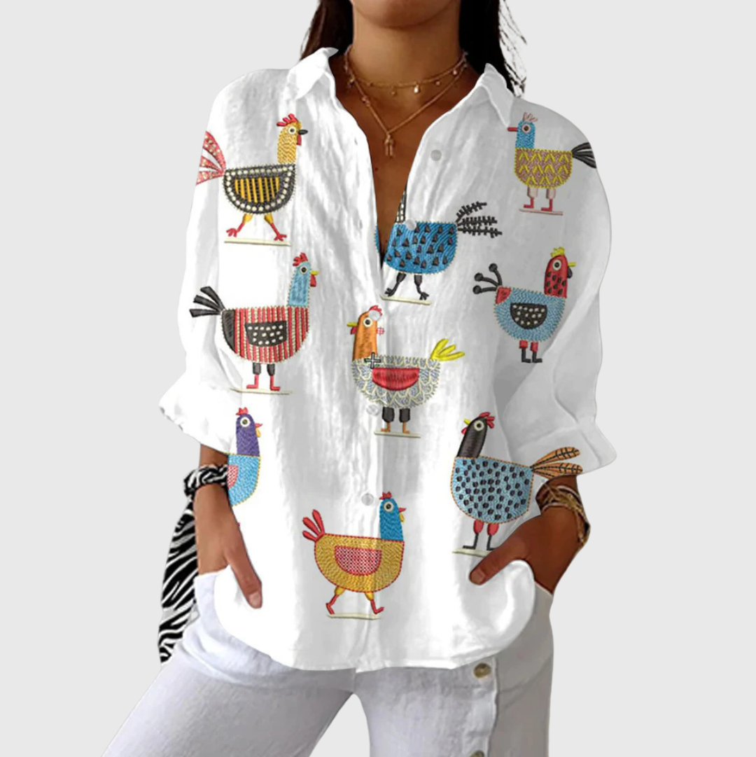 Blusa Leggera e Colorata Stampata Donna – Bottega Moretti