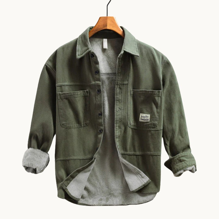 Camicia Cargo in Pile Uomo Enzo – foto 2