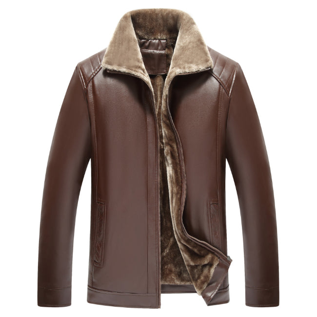 Giacca Invernale da Uomo con Collo a Revers e Tasche Multiple