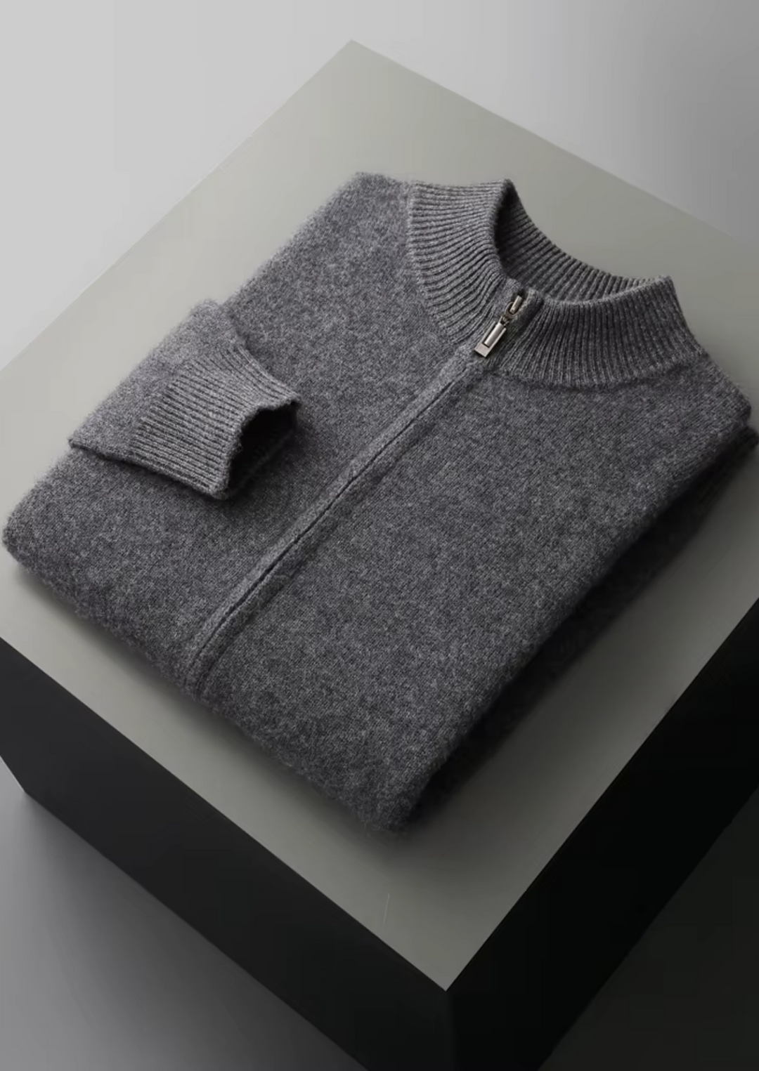 Set Luzzo in pura lana merino extra-fine grigio scuro