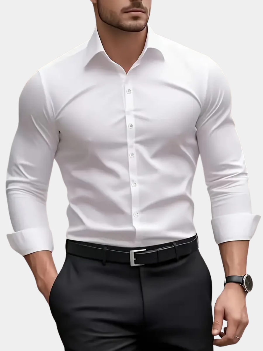 Camicia Traspirante Maniche Lunghe Uomo Valentino Bianco – Bottega Moretti