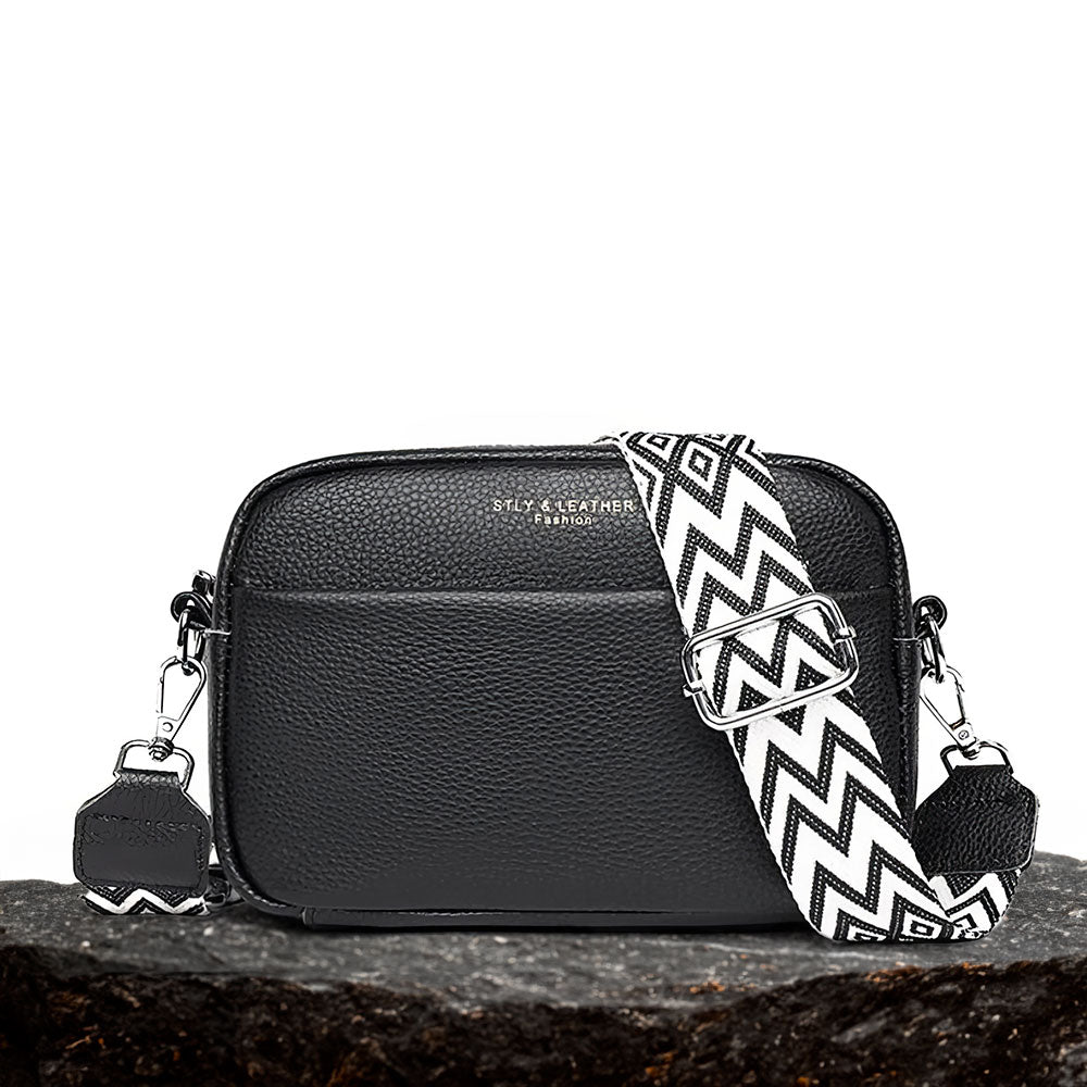 Borsa a Spalla Senza Tempo Donna Margot Nero – Bottega Moretti