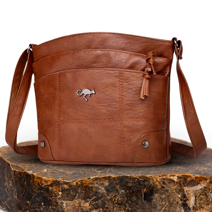 Borsa a Spalla in Pelle Donna Catherine Marrone – Bottega Moretti
