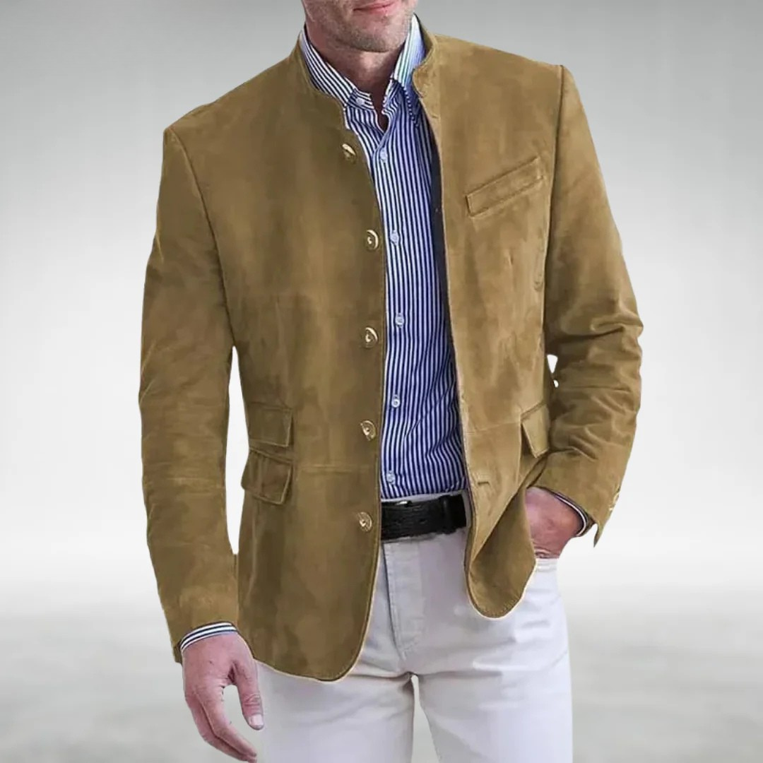 Giacca in Suede Classica Uomo Stefano – foto 2