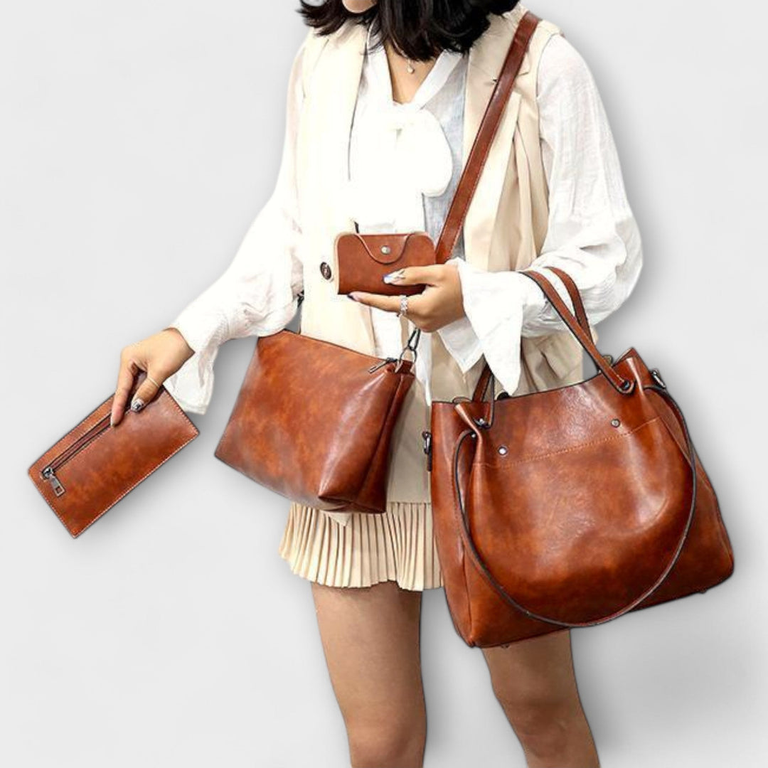 Borsa Vintage a 4 Pezzi Donna Azura – foto 2