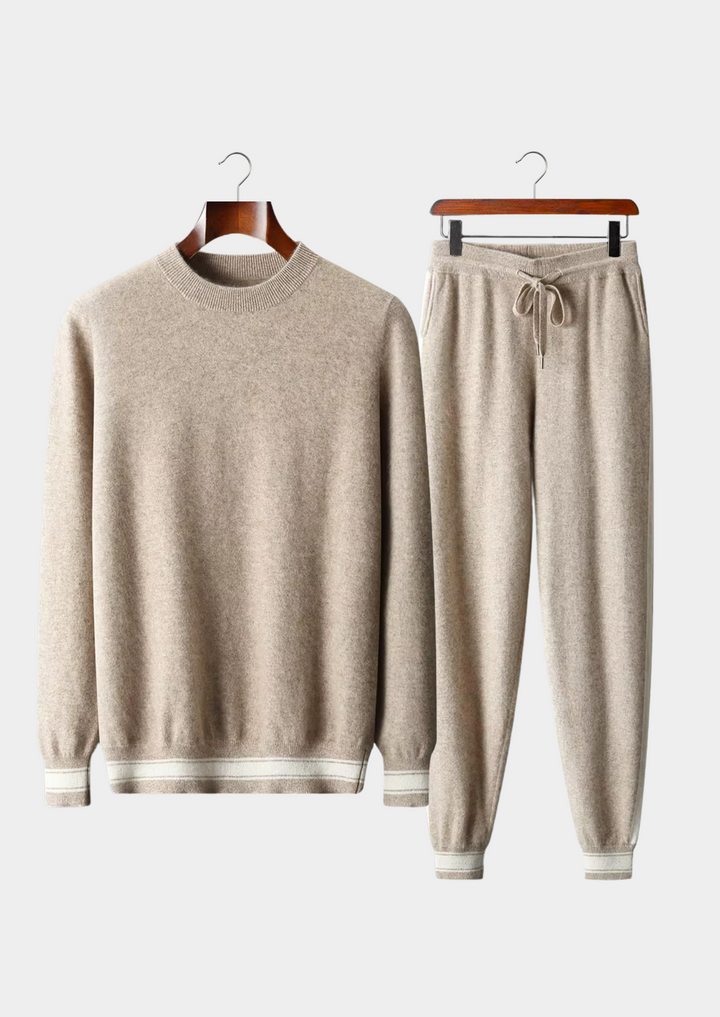 Set da Tempo Libero in Cashmere Premium Sand Vienna