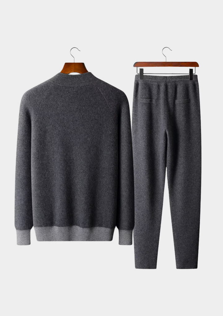 Set da Tempo Libero in Cashmere Grigio Scuro Premium Torino