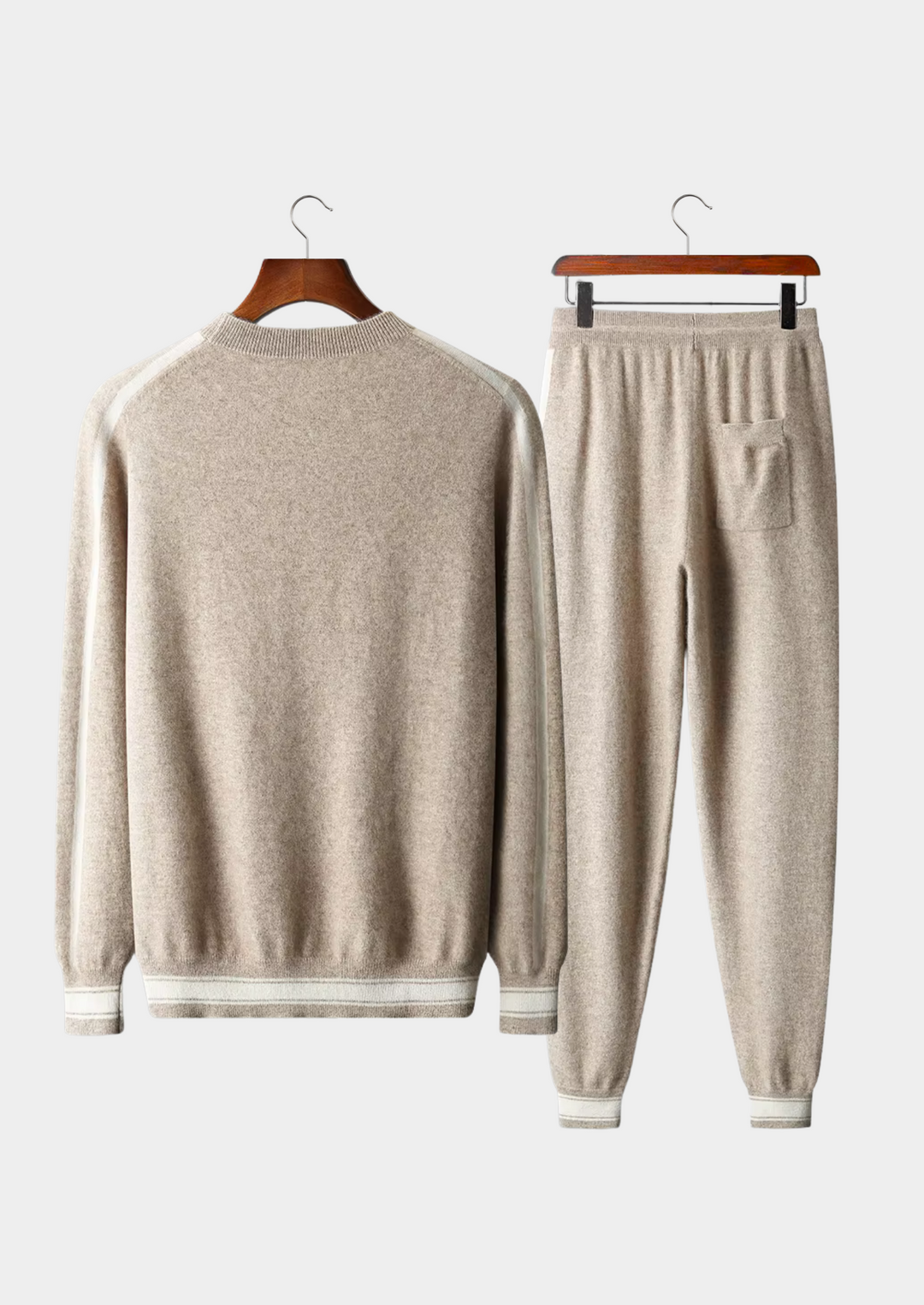 Set da Tempo Libero in Cashmere Premium Sand Vienna