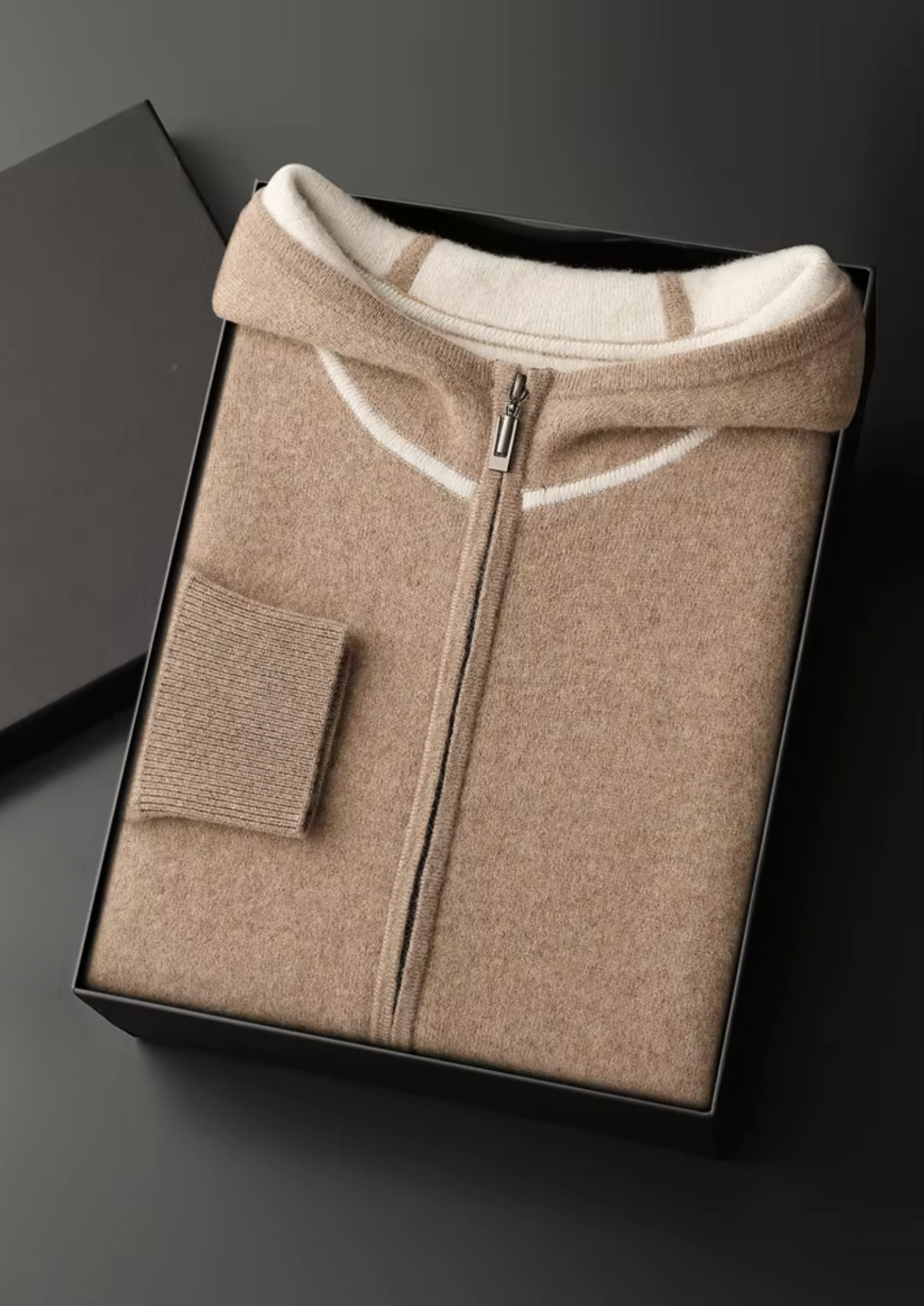 Set da tempo libero in cashmere beige Milano
