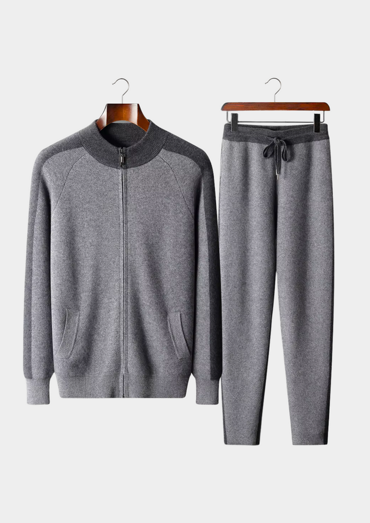 Set da Tempo Libero in Cashmere Grigio Scuro Premium Torino