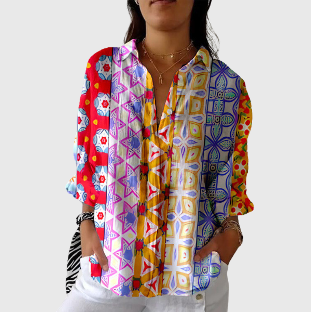 Blusa Leggera e Colorata Stampata Donna – Bottega Moretti