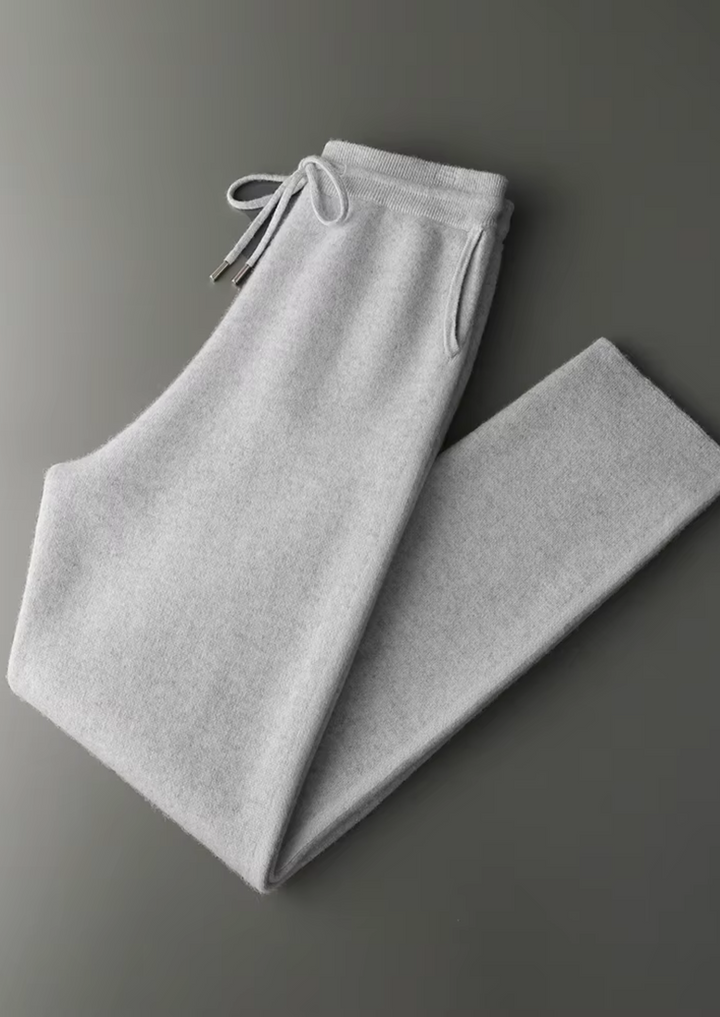 Set da Tempo Libero in Cashmere Premium Grigio Chiaro Milano