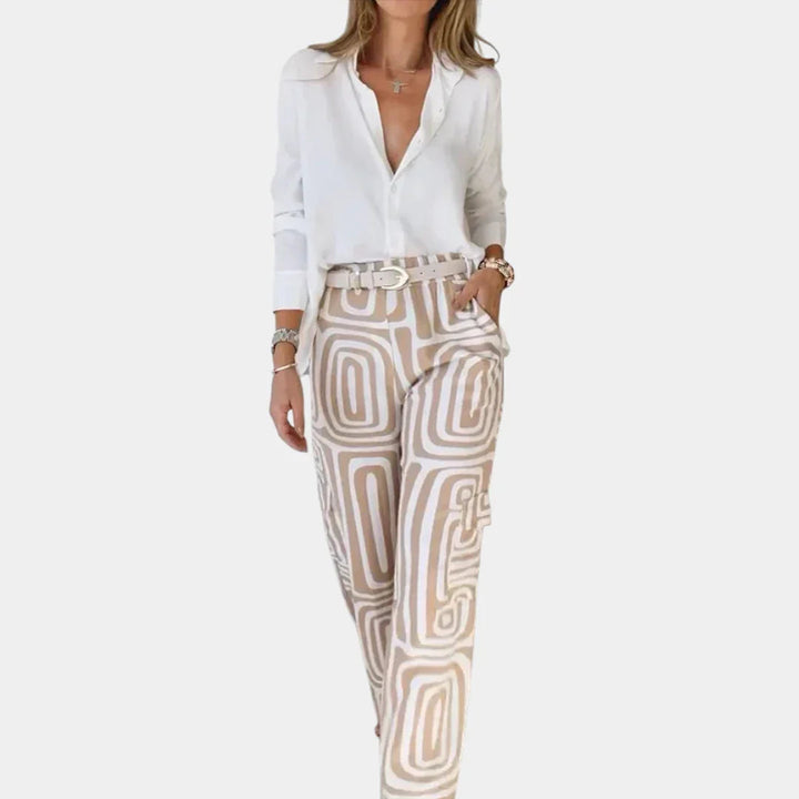 Completo Elegante Due Pezzi Olivia Kaki – Bottega Moretti