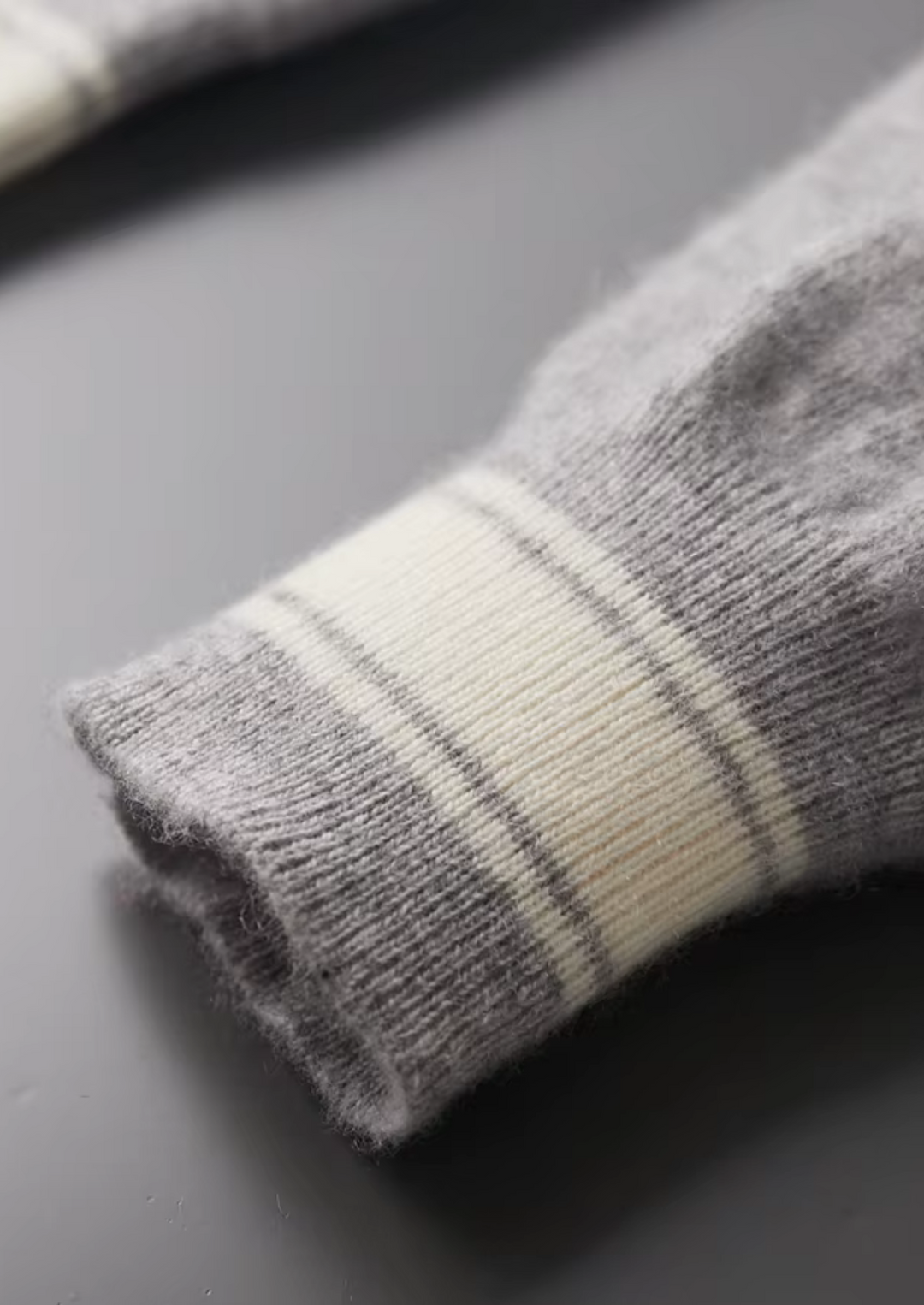 Set da Tempo Libero in Cashmere Premium Grigio Chiaro Vienna