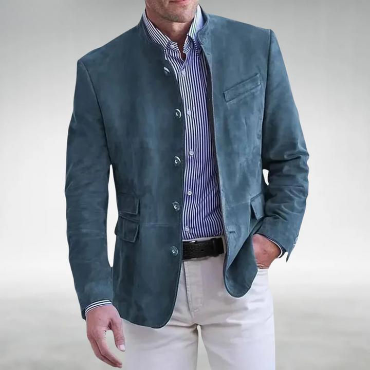 Giacca in Suede Classica Uomo Stefano – foto 3
