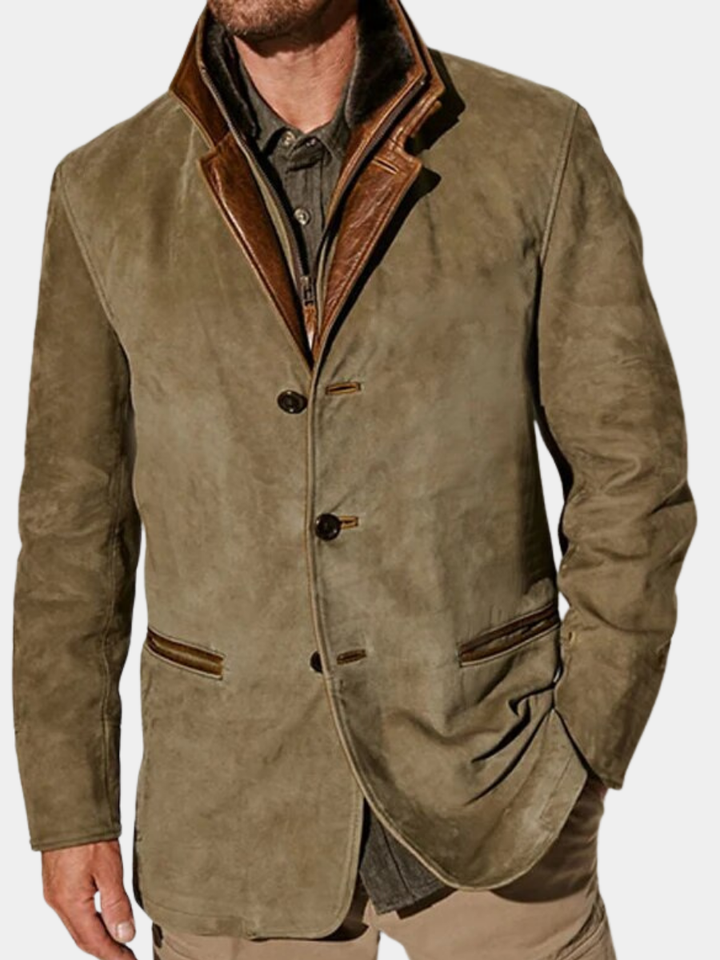Giacca Vintage Elegante Uomo Bruno Kaki – Bottega Moretti