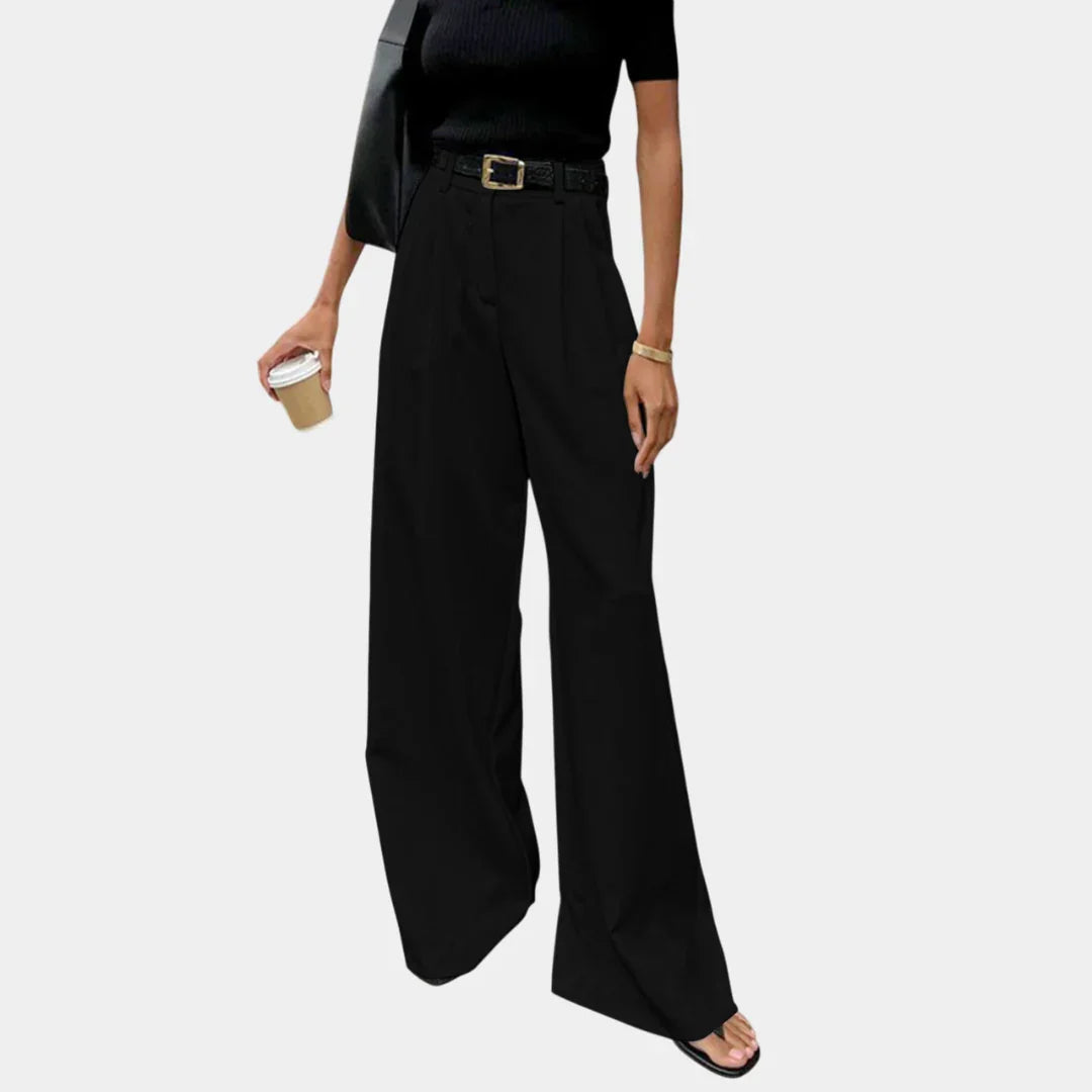 Pantaloni Ampi in Tinta Unita Flore Bianco – Bottega Moretti