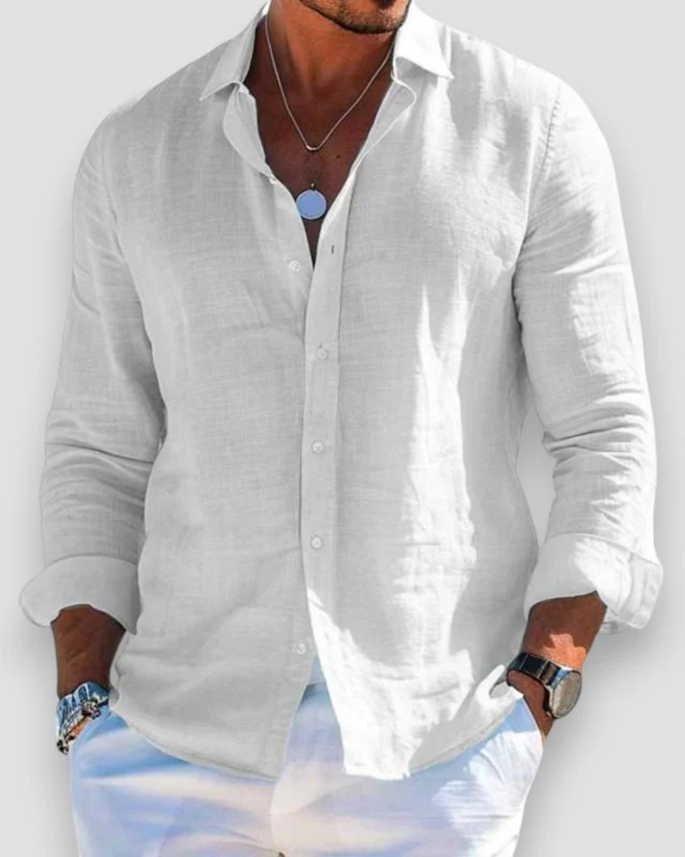 Camicia Casual Uomo Lucas – foto 4