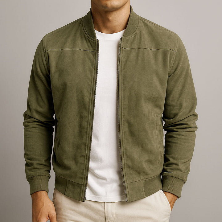 Bomber Effetto Camoscio Antoine – foto 4