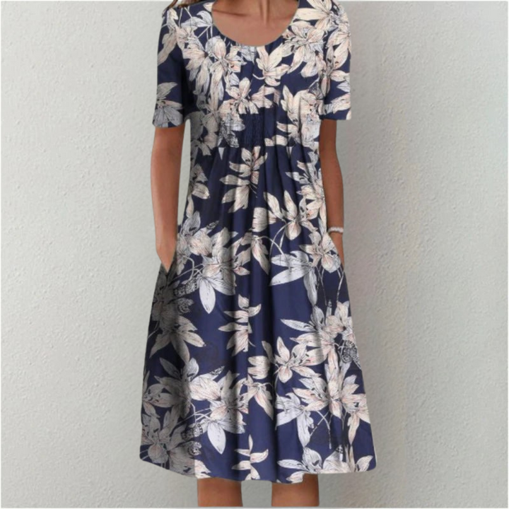 Hailey | Elegante e casual vestito floreale con tasche