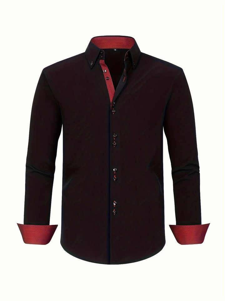 Camicia Leggera con Contrasti Uomo Amedeo – foto 4