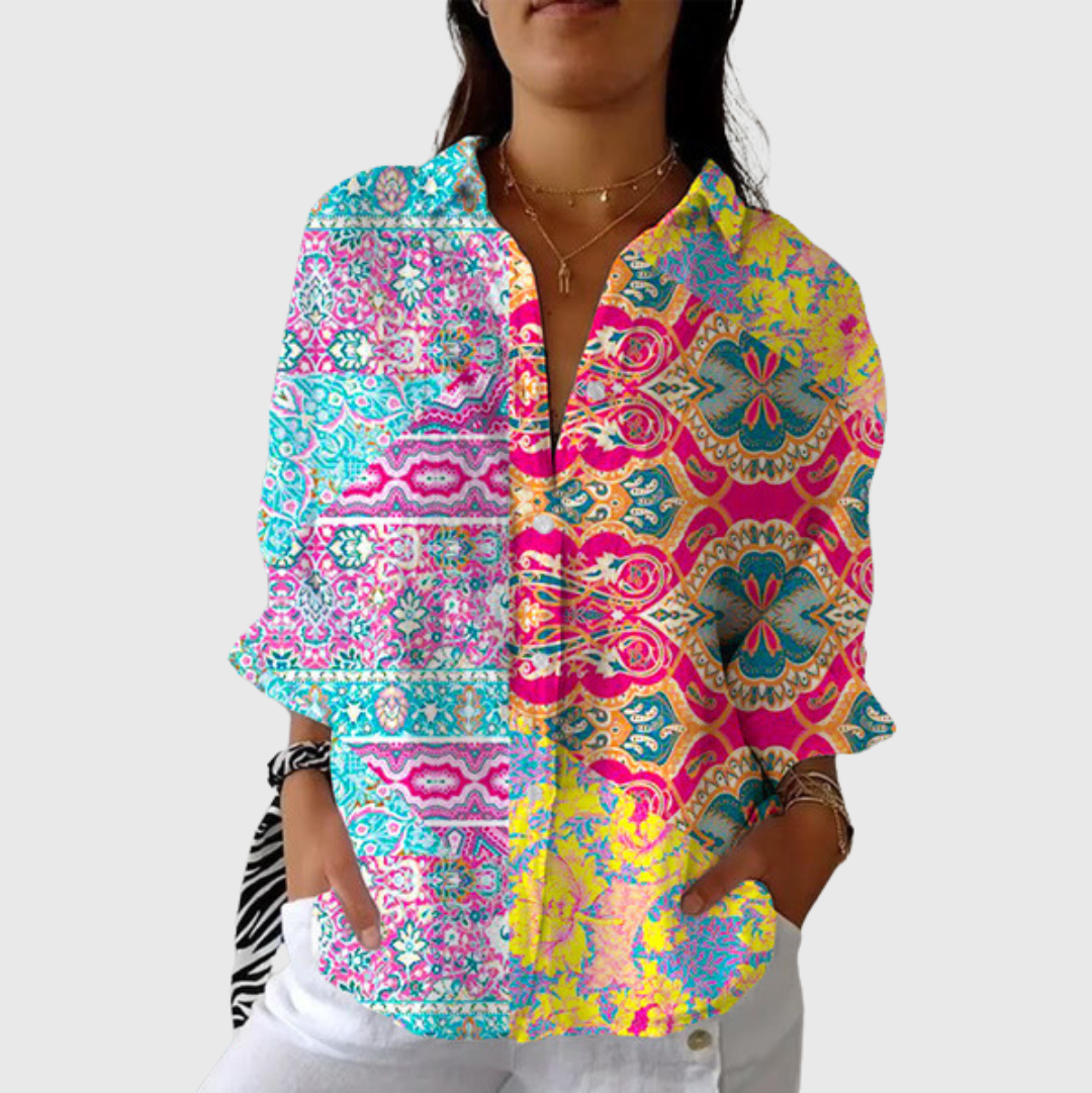 Blusa Leggera e Colorata con Stampa Donna – Bottega Moretti