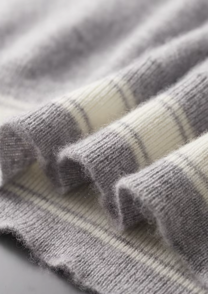 Set da Tempo Libero in Cashmere Premium Grigio Chiaro Vienna