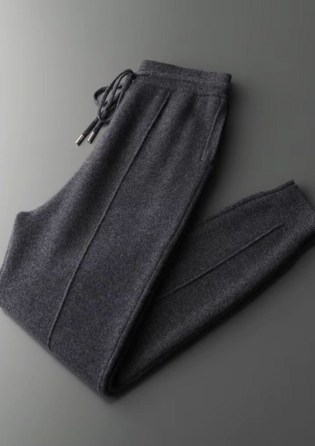 Set Luzzo in pura lana merino extra-fine grigio scuro