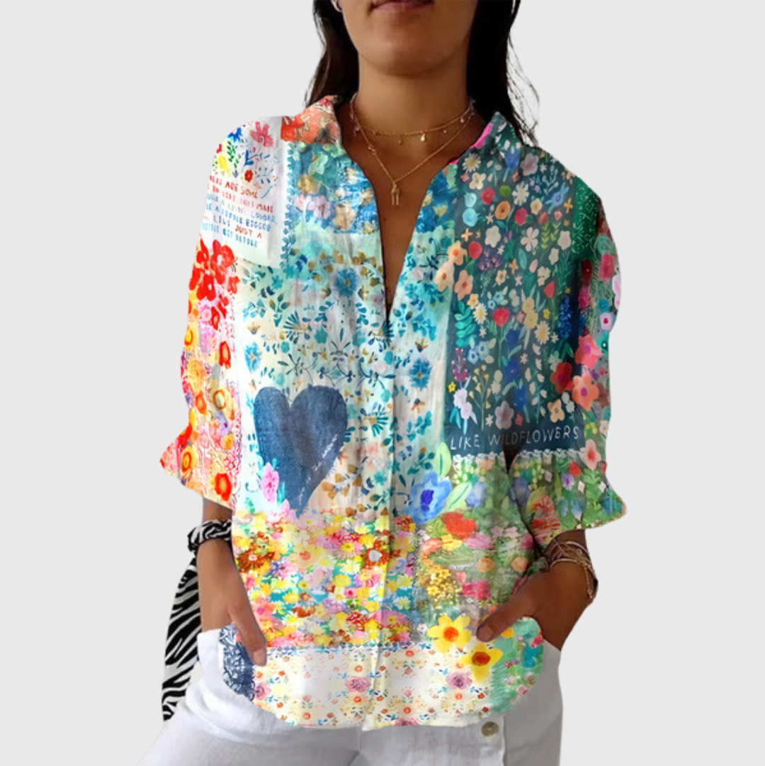 Blusa Leggera e Colorata Stampata Donna – Bottega Moretti