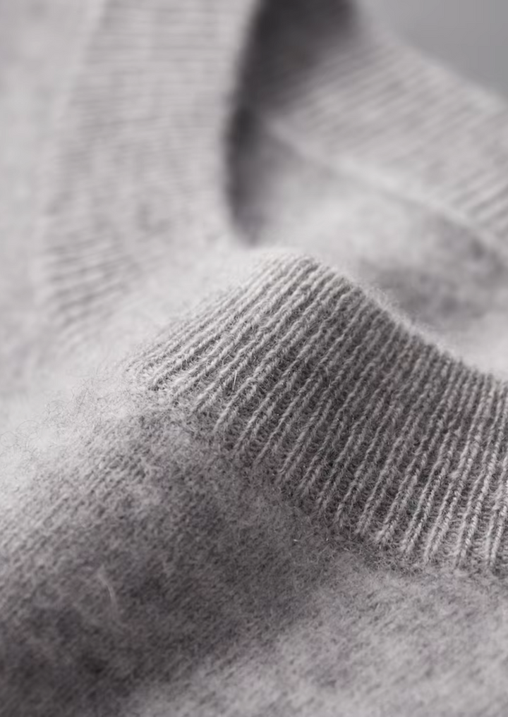 Set da Tempo Libero in Cashmere Premium Grigio Chiaro Vienna