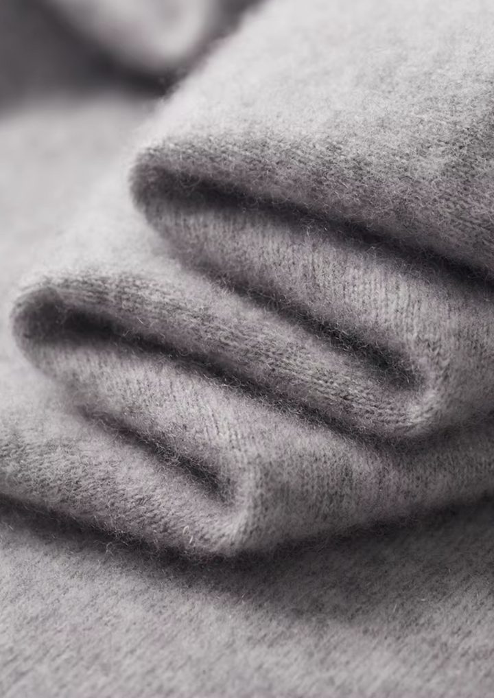 Set da Tempo Libero in Cashmere Premium Grigio Chiaro Vienna