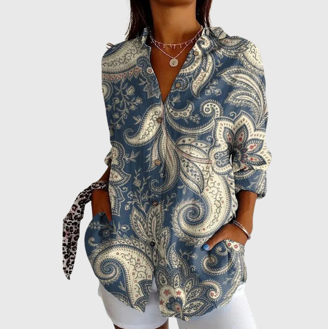 Blusa Leggera e Colorata con Stampa Donna – Bottega Moretti