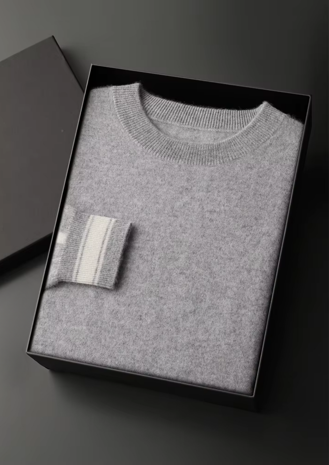 Set da Tempo Libero in Cashmere Premium Grigio Chiaro Vienna