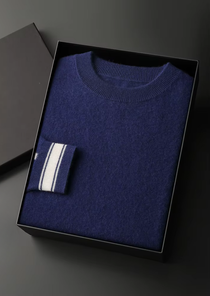 Set da Tempo Libero in Cashmere Blu Navy Premium