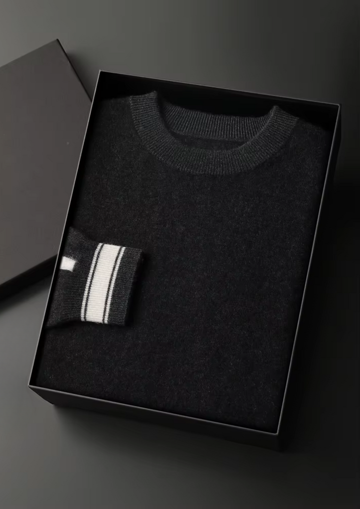 Set da Tempo Libero in Cashmere Nero Premium Vienna