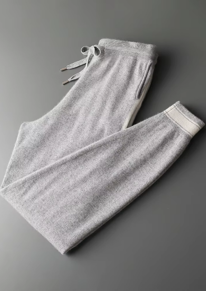 Set da Tempo Libero in Cashmere Premium Grigio Chiaro Vienna