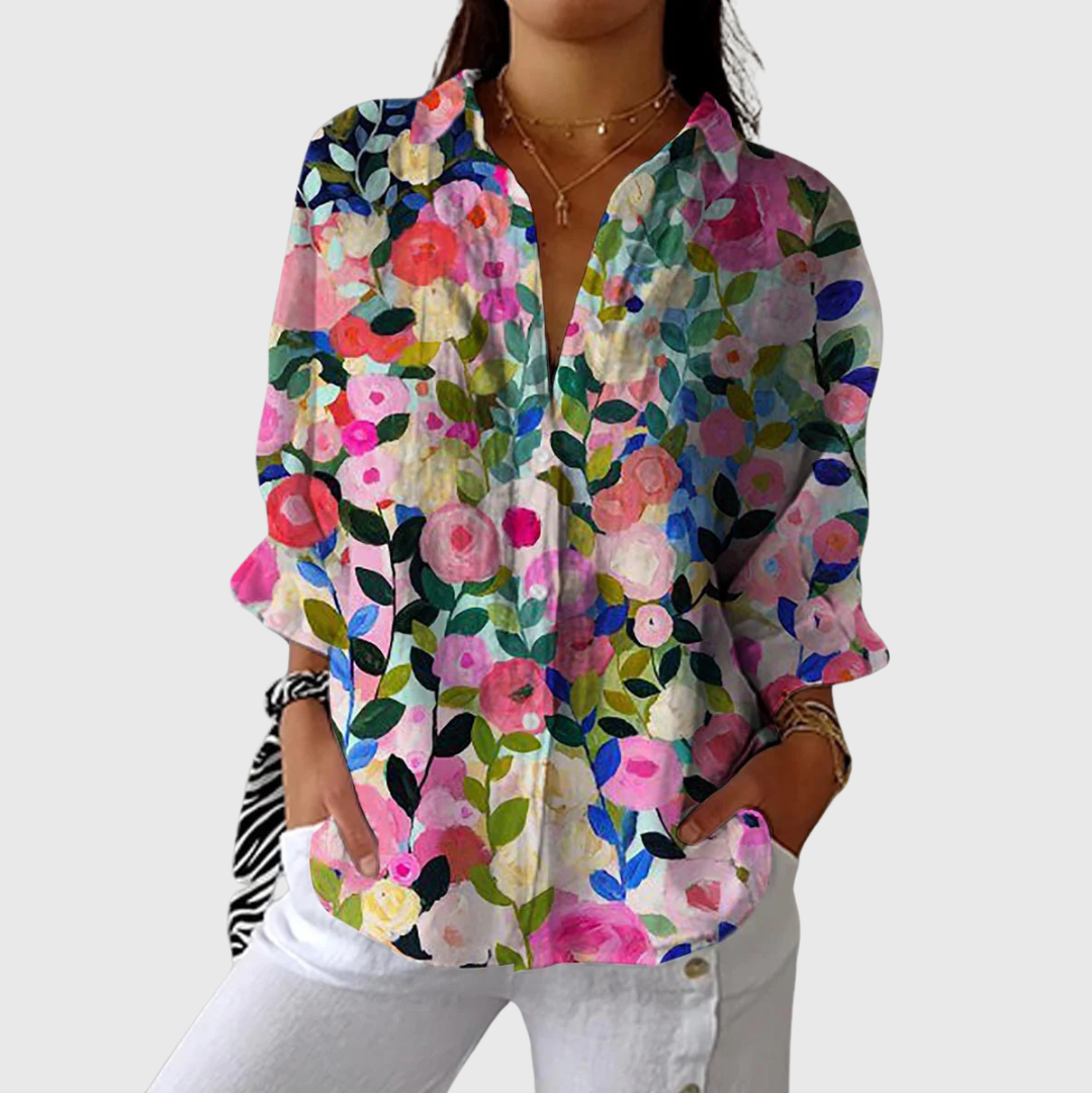 Blusa Leggera e Colorata Stampata Donna – Bottega Moretti