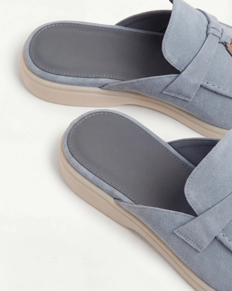 Mule Mediterraneo in Suède Blu Cielo