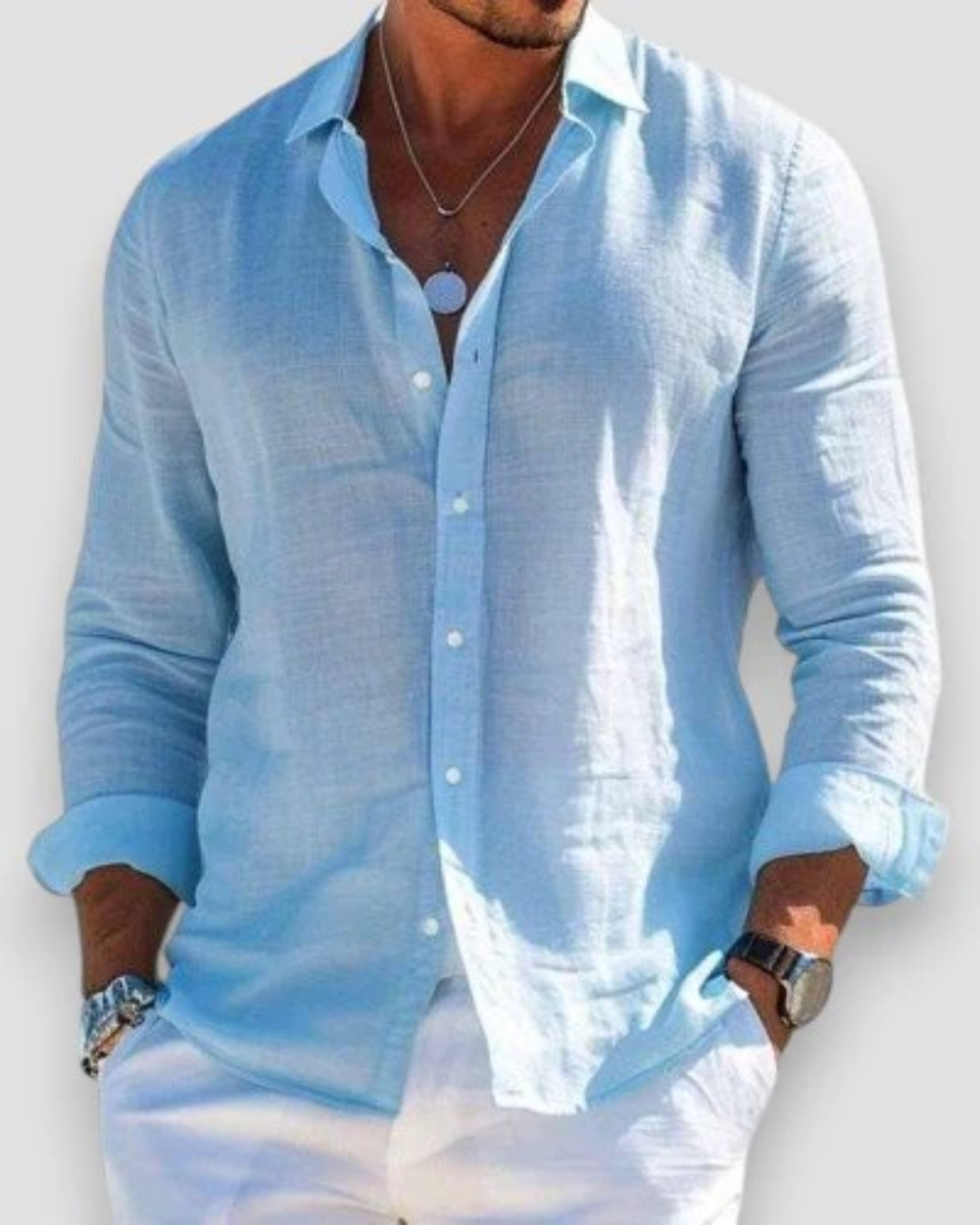 Camicia Casual Uomo Lucas – foto 3