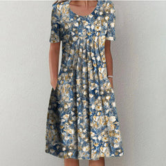Floreale Azzurro Chiaro